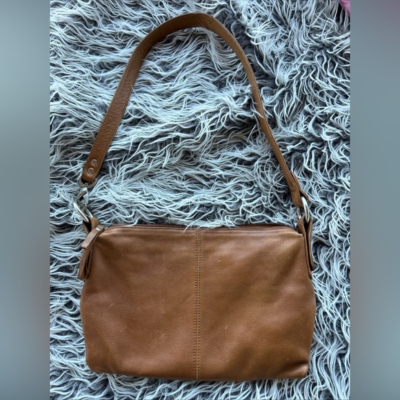 Hobo Bag Crossbody   Leather Caramel Purse Handbag. - Picture 1 of 7